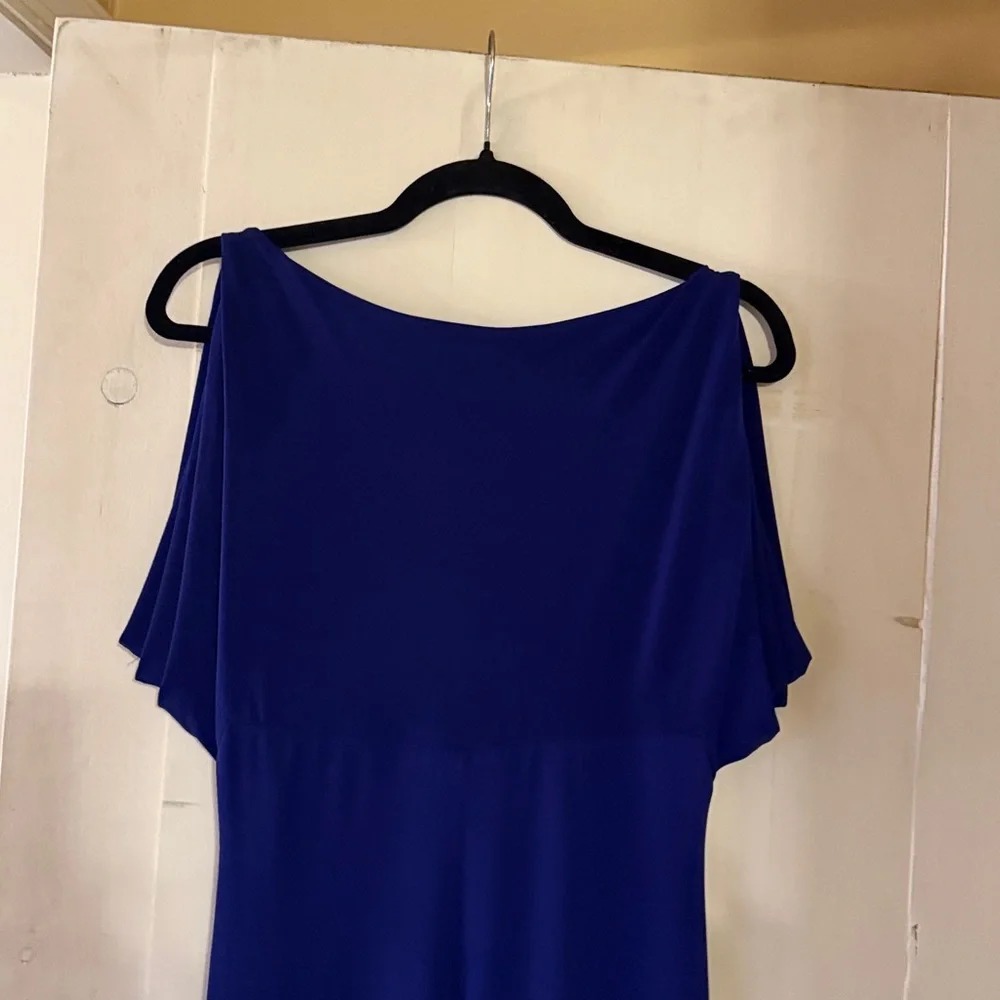 Lauren Ralph Lauren Evening Ruffled Ruched Gown Dress 10 - Picture 6 of 7